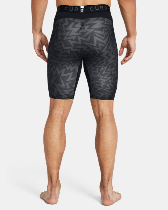 Men's Curry HeatGear® Printed Shorts in Black image number 1
